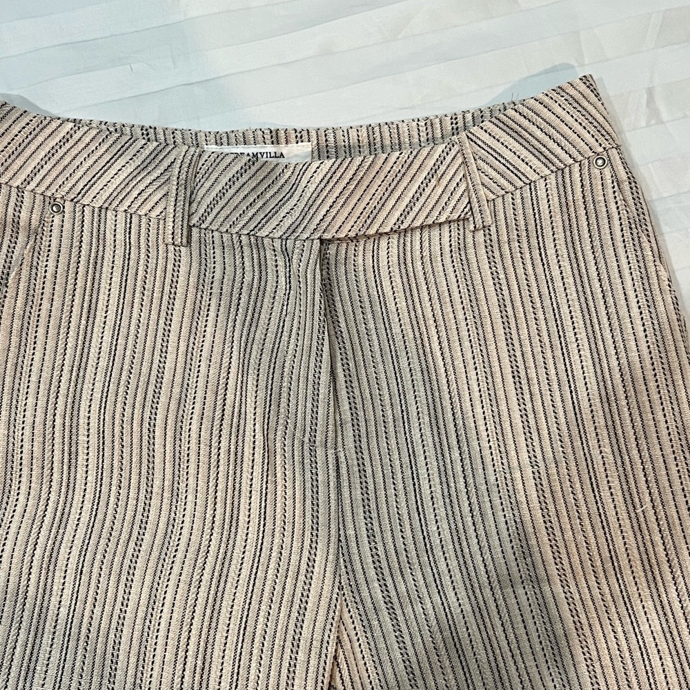 Striped flared pants